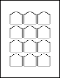 OL1060 1.75" x 1.75" Arched Top Square Labels
