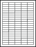 OL1100- 1.5" x 0.5" Blank Label Template