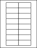 OL1675 2.875" x 1.25"  Labels