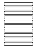 OL3065 6.625" x .75"  Labels