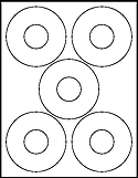 OL3069 3.75" Circle  Labels