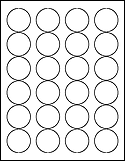 OL325 1.67" Circle  Labels