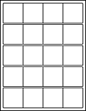 OL330- 2" x 2" Blank Label Template