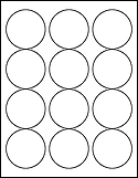 OL350 2.5" Circle  Labels
