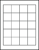 OL5175- 1.8" x 1.8" Blank Label Template