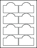 OL544 3.5" x 2.4031" Arched Labels