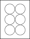 OL5525 2.875" Circle  Labels