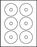 OL5600 3" Mini CD  Labels