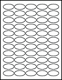 OL6025 1.5" x 0.75" Oval  Labels