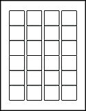 OL6300 1.5" x 1.5" Square Labels