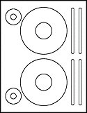 OL6775- 4.62" CD Blank Label Template