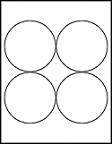 OL7425 3.9375" Circle  Labels