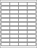 OL7880 2.0" x .75" RC Rectangle  Labels