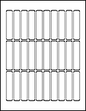 OL807 0.625" x 2.9375"  Labels