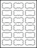 OL823- 2.2441" x 1.2992" Blank Label Template