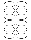 OL892 3" x 1.5" Oval Labels