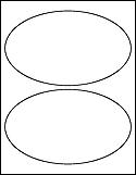OL896 8" x 4.75" Large Oval Labels