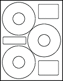 OL9325 4.52" CD  & DVD Labels