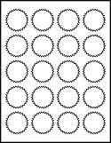 OL9530 1.75" Starburst  Labels