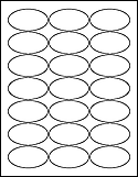 OL9830 2.5" x 1.375" Oval  Labels