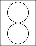 OL9950 5" Circle  Labels