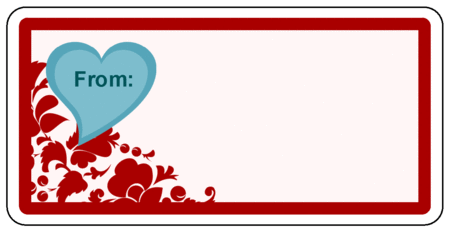 valentines day labels