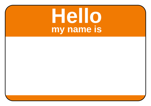 Name Tag Label Templates - Hello My Name is Templates