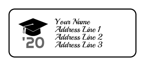 Graduation Cap Address Labels Label Templates OL385 OnlineLabels