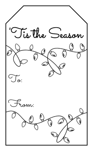 Gift Bag Tag Template