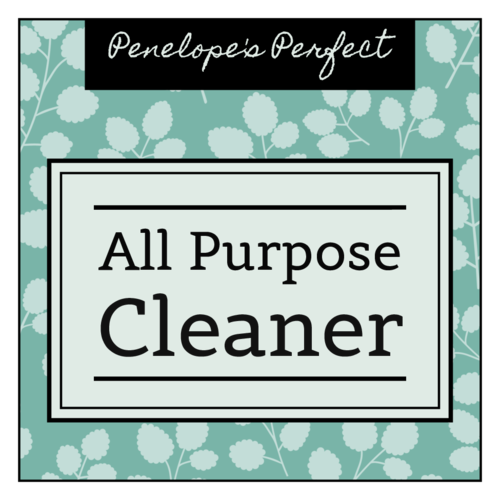 Leafy clean all purpose cleaner label