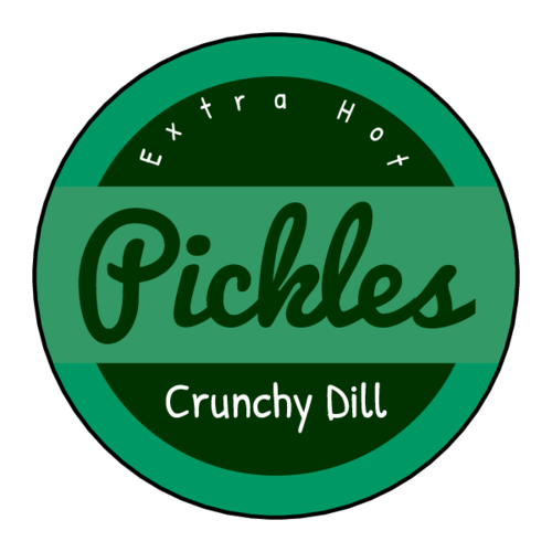 Pickle Jar Circle Label Template