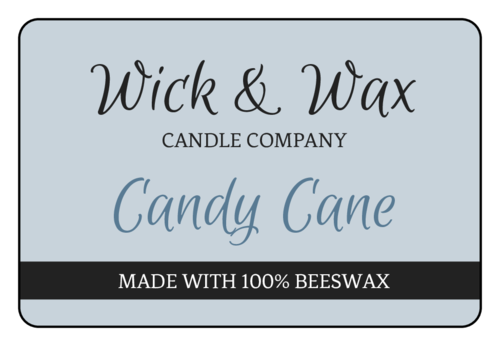 Blue-gray candle label template