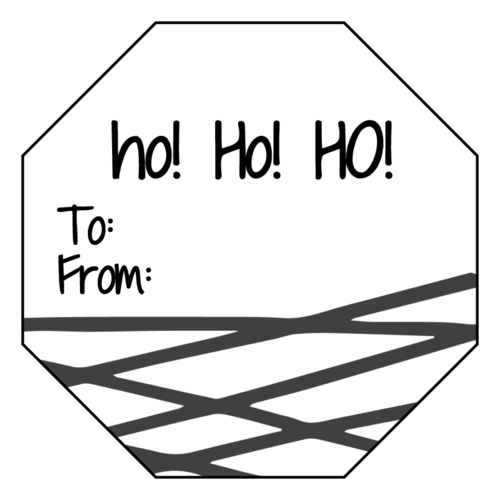 Ho Ho Ho Gift Label Template
