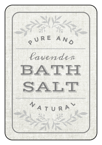 "Lavender Bath Salt" Bath Product Labels Templates - OnlineLabels.com