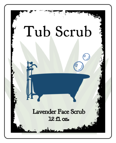 Lavender Face Scrub Labels Templates - OnlineLabels.com