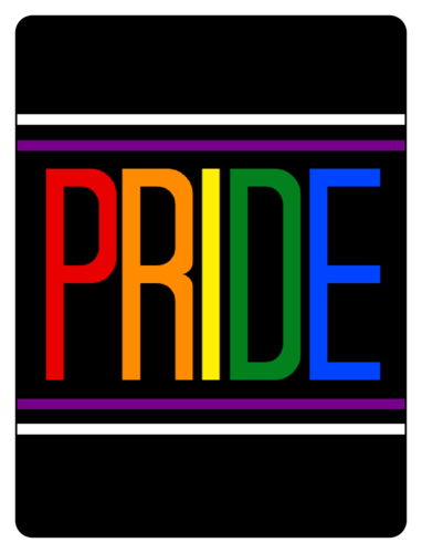 LGBT pride beer bottle label for June