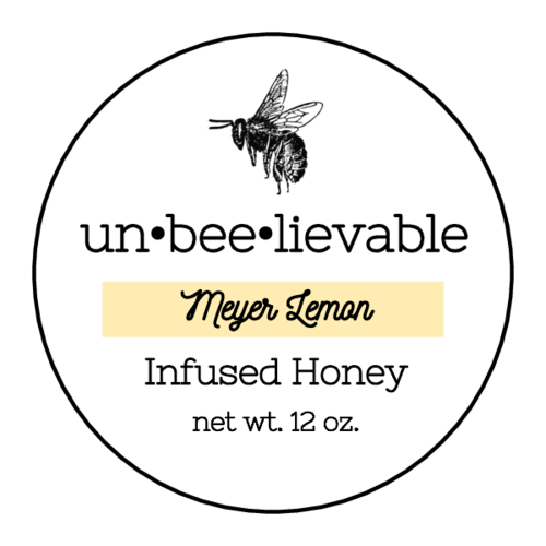 Minimalist Color Coded Circle Honey Jar Label Template