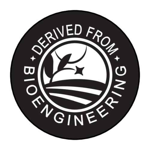Derived from bioengineering black and white label template
