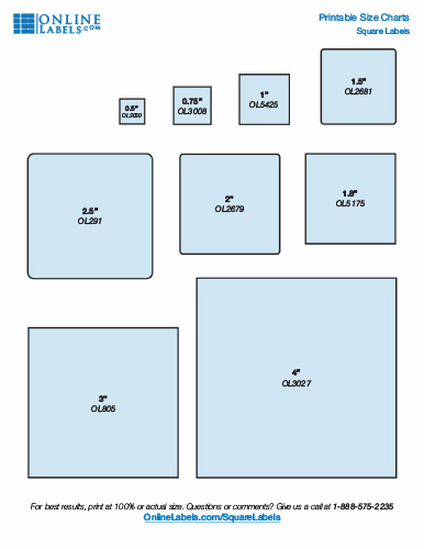 Find The Right Label Size For Your Project With These Printable Label 