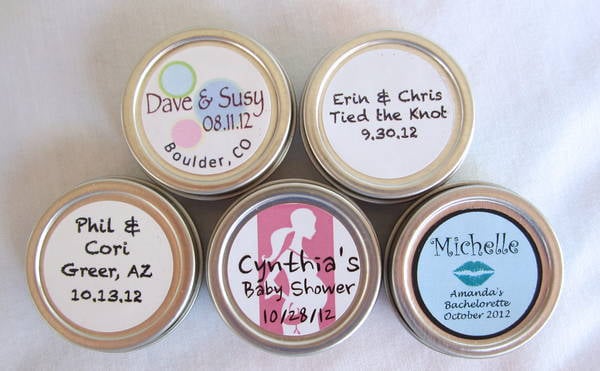 Party Favor Lip Balms Customized For Baby Showers And Wedding