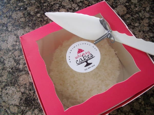 Round Labels for Cake Box by Whimsycakes Bakery - Customer Ideas