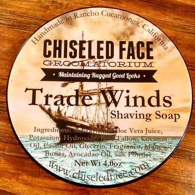 Chiseled Face Trade Winds Shaving Soap Labels Customer Label Ideas