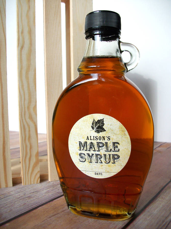 CanningCrafts Maple Syrup label Customer Ideas OnlineLabels com
