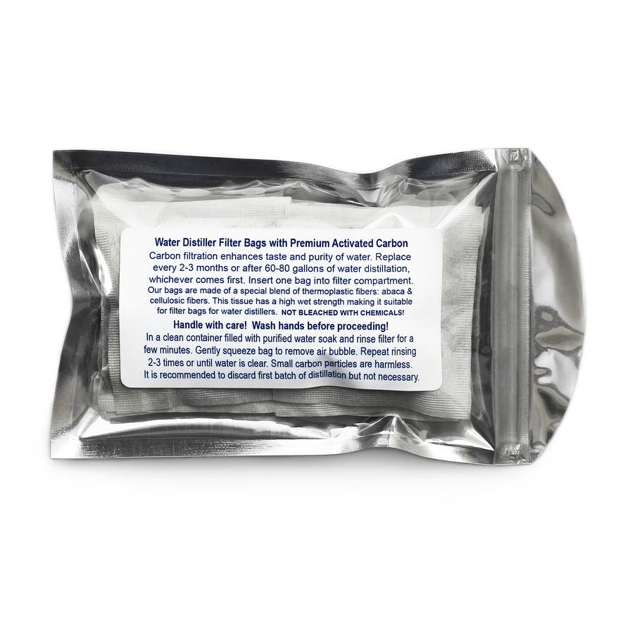 Carbon Filter bags for Water Distillers Customer Label Ideas