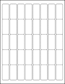 Sheet of 0.9055" x 2.0079"  labels