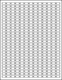 Sheet of 0.5" x 0.25" Weatherproof Polyester Laser labels