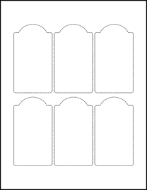 Sheet of 2.25" x 4"  labels