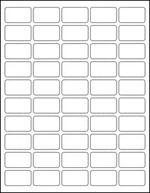 Sheet of 1.5" x 0.88"  labels