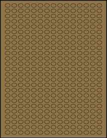 Sheet of 0.4" x 0.3" Brown Kraft labels