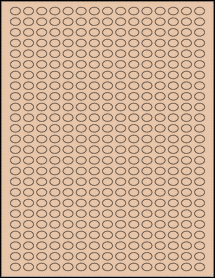 Sheet of 0.4" x 0.3" Light Tan labels